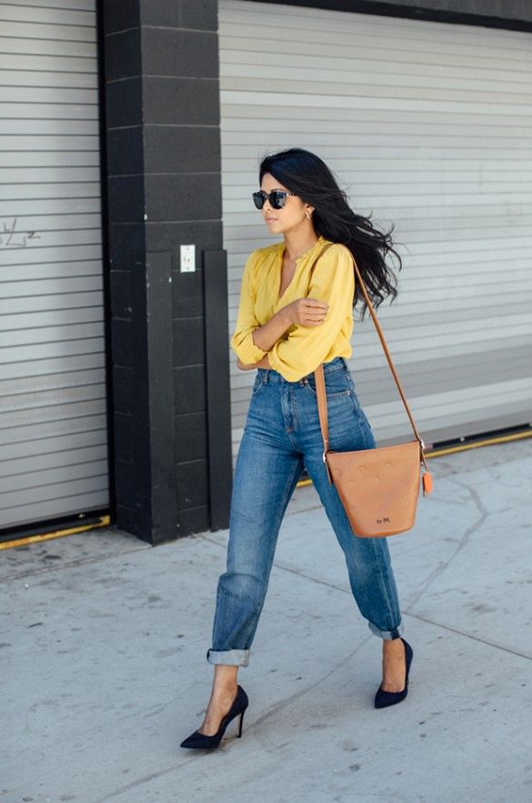 Ways to Style a Yellow Blouse for Spring