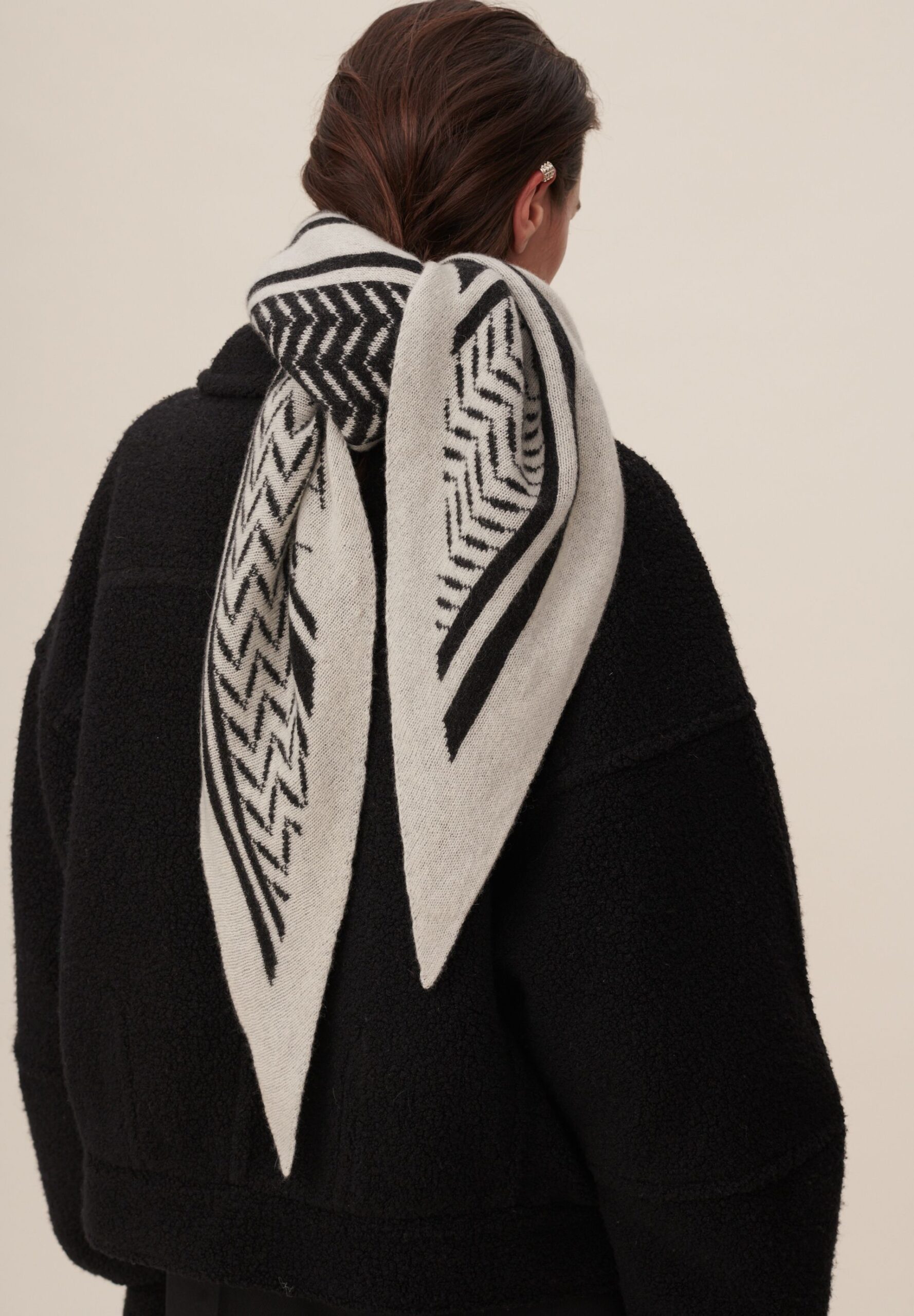 The Timeless Elegance of a Black and
White Scarf