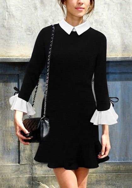 Chic and Classic: The Timelessness of a
Black Dress with a White Collar