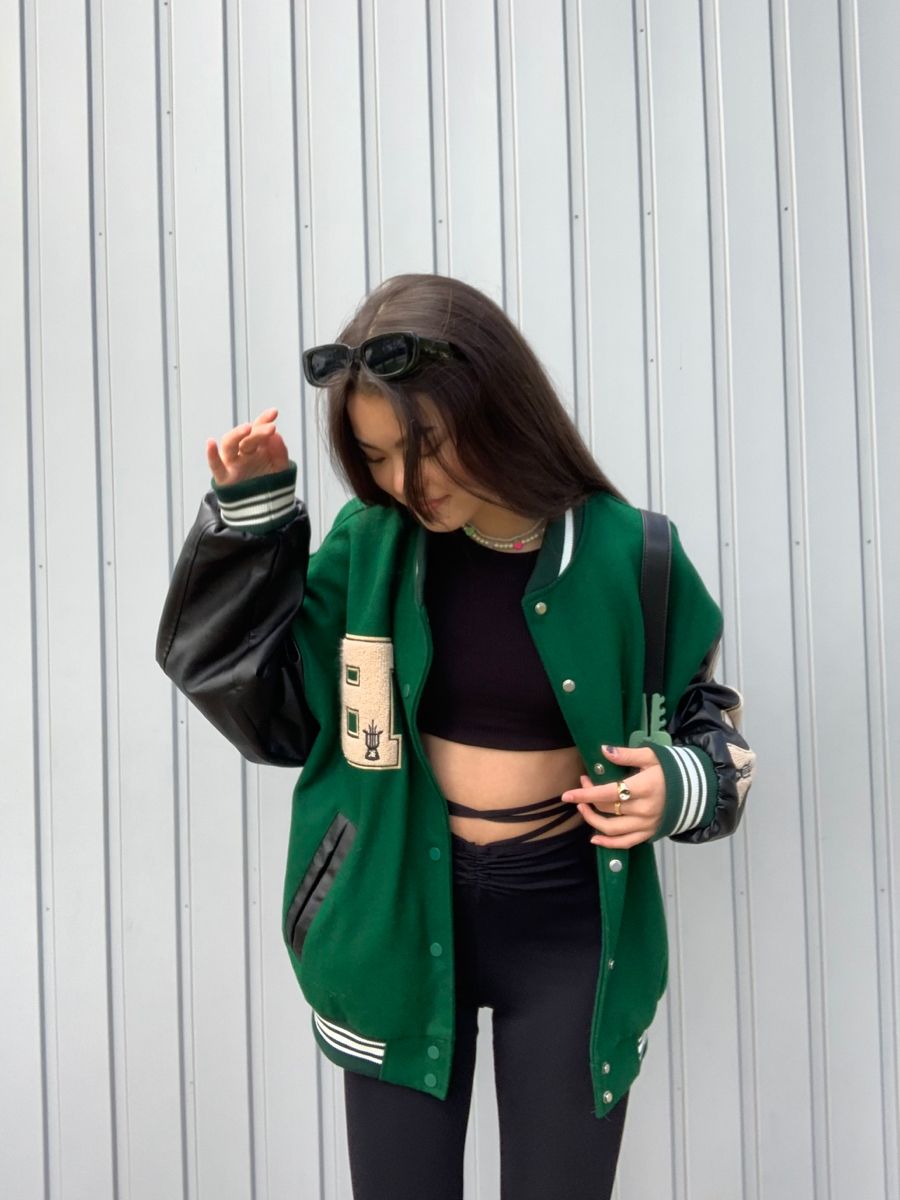 How to Wear College Jacket: 15 Cute Outfit Ideas for Women