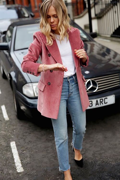 How to Style Corduroy Blazer: 15 Attractive Outfit Ideas for Ladies