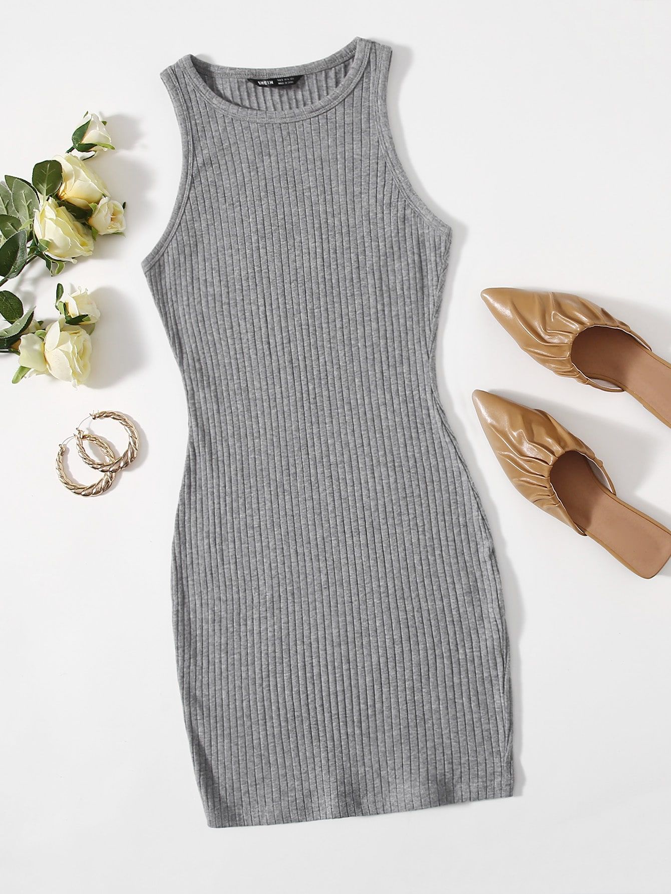 15 Low-Key Sexy Grey Bodycon Dress Outfit Ideas