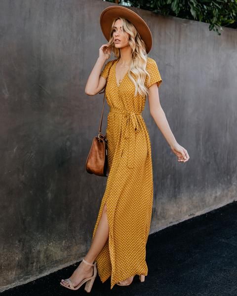 Mustard Maxi Madness: Stylish Ways to
Wear a Mustard Maxi Dress