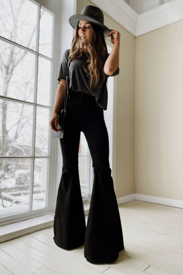 Top 13 Black Bell Bottoms Outfit Ideas: Style Guide for Ladies