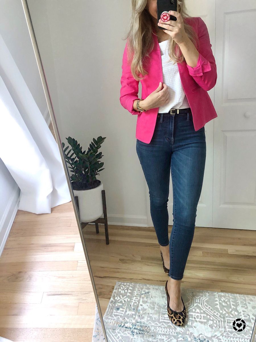 How to Wear Hot Pink Blazer: 15 Eye Catching & Ladylike Outfit Ideas
