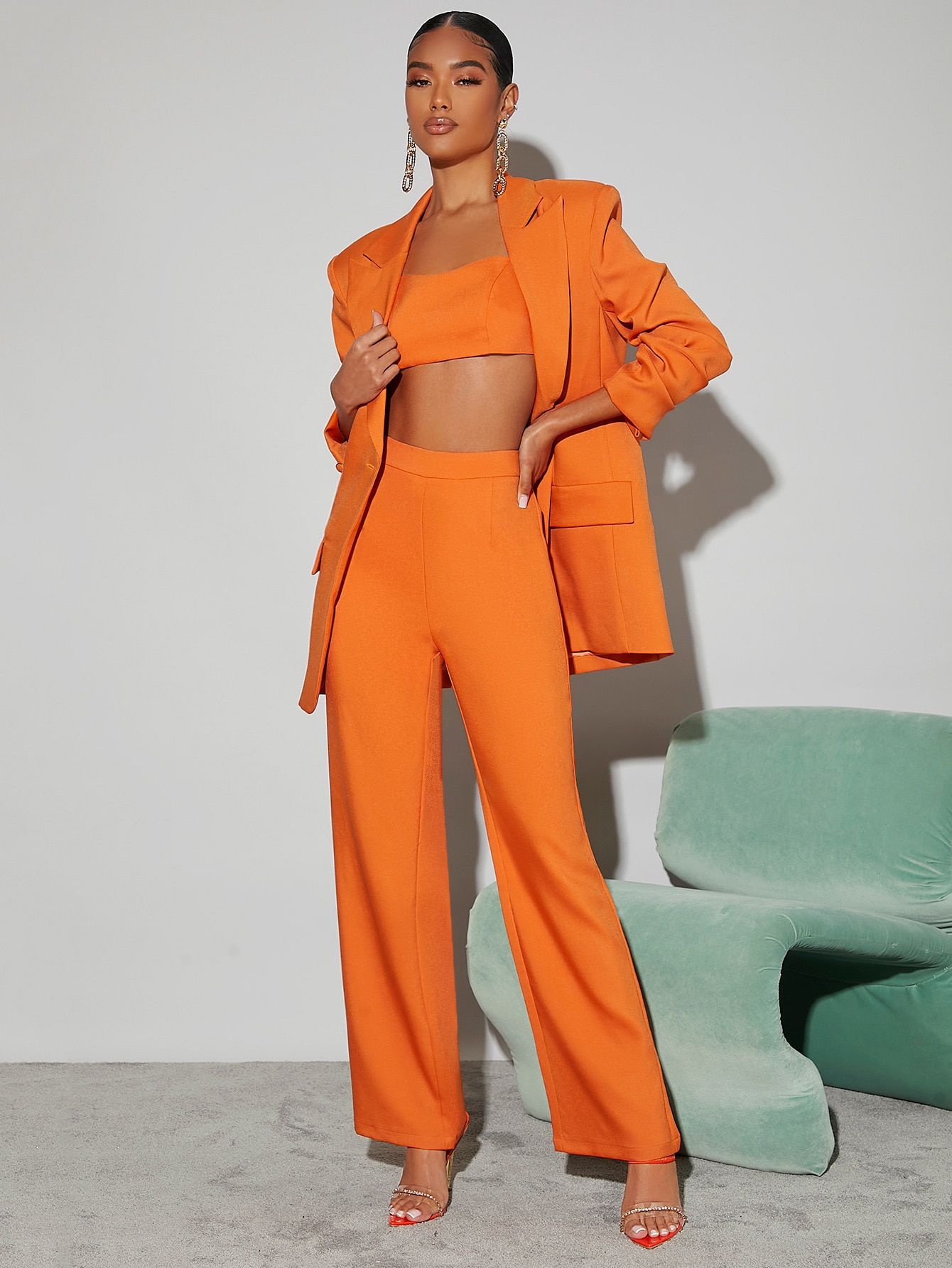 How to Wear Orange Blazer: 15 Attractive Outfit Ideas for Women