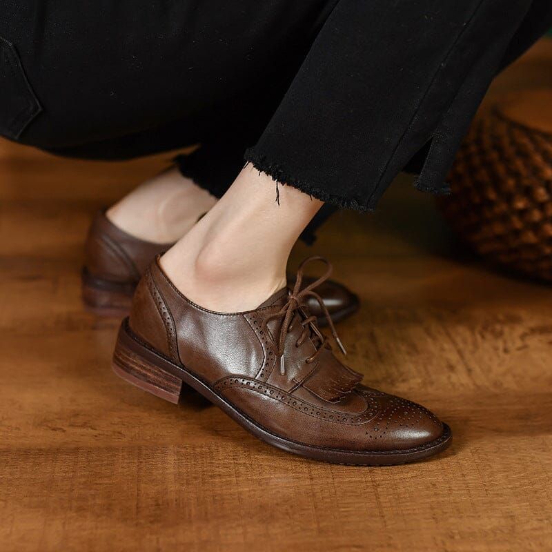Best 15 Brown Wingtip Shoes Outfit Ideas for Women