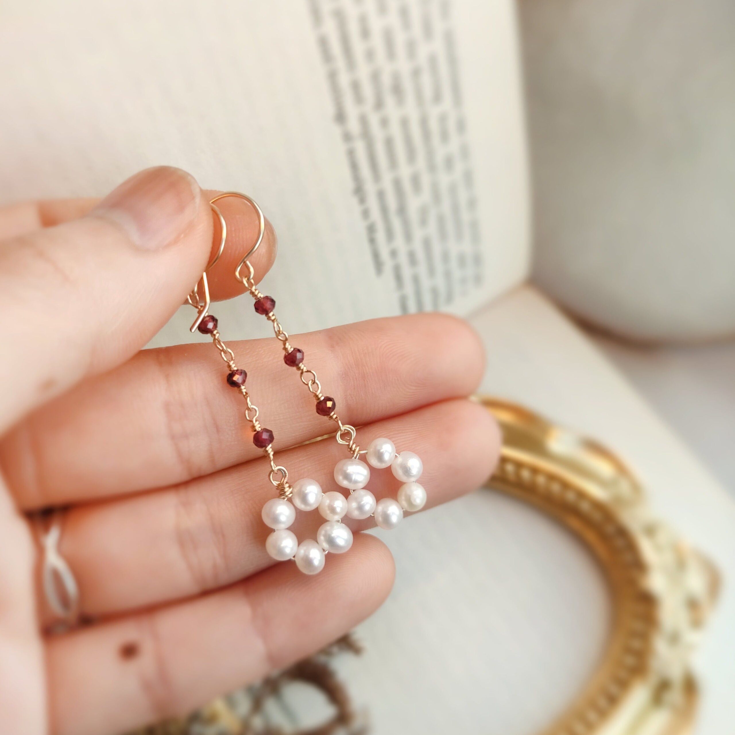 Make your ear more attractive with Garnet Earring