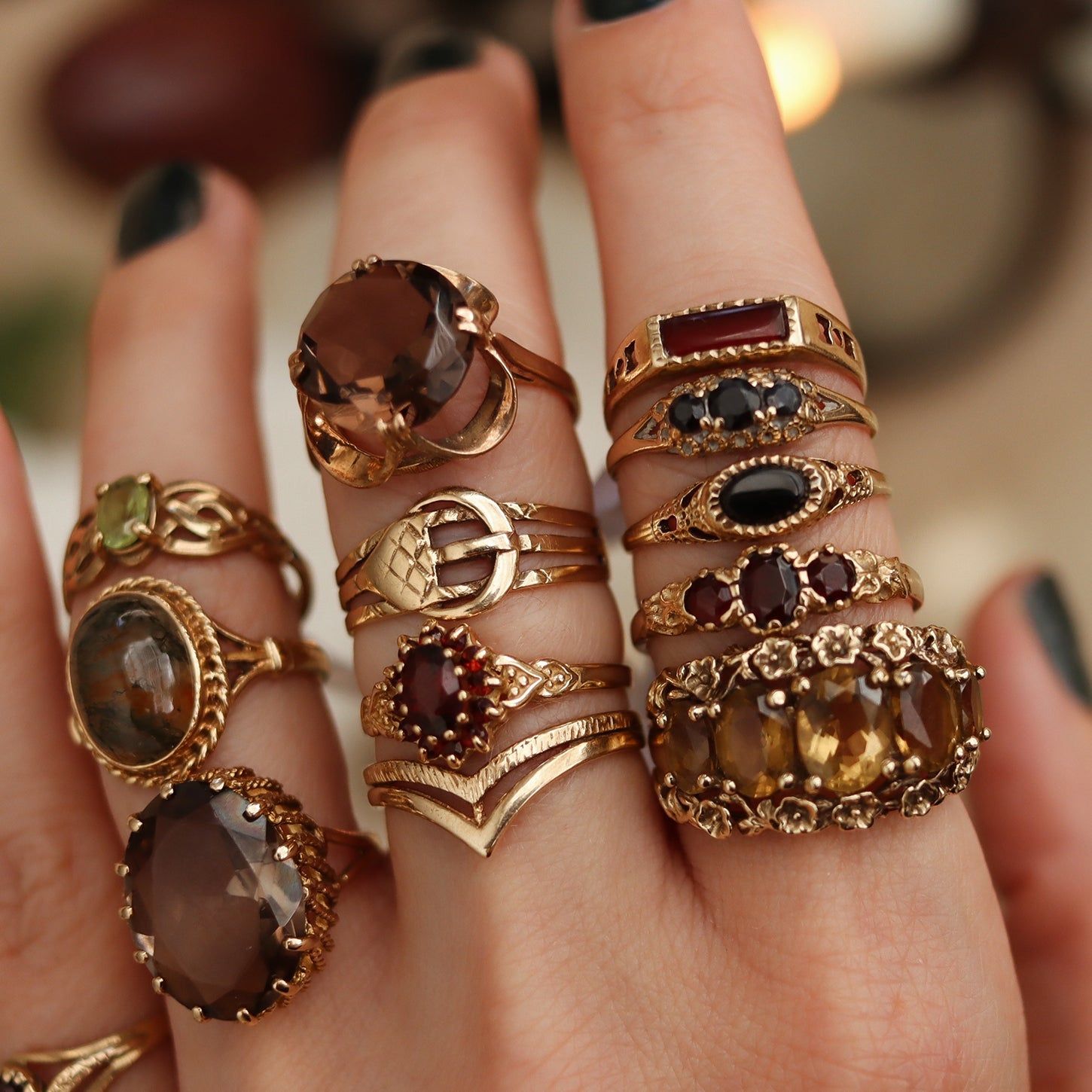 Stylish vintage rings looks incredible