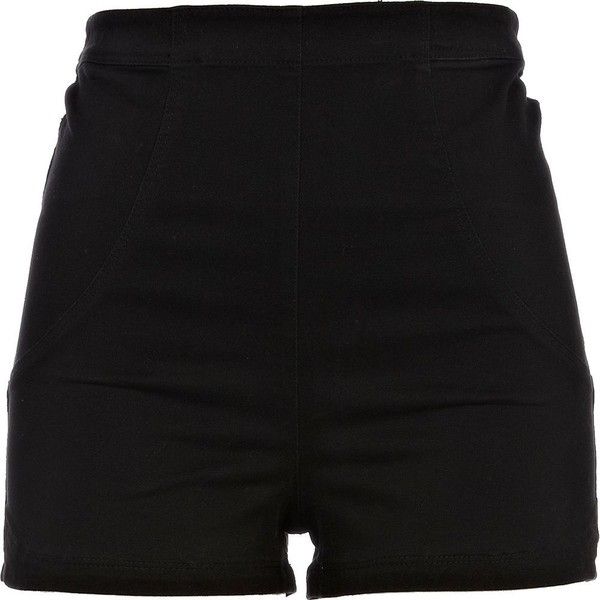 Comfortable yet stylish high waisted black shorts