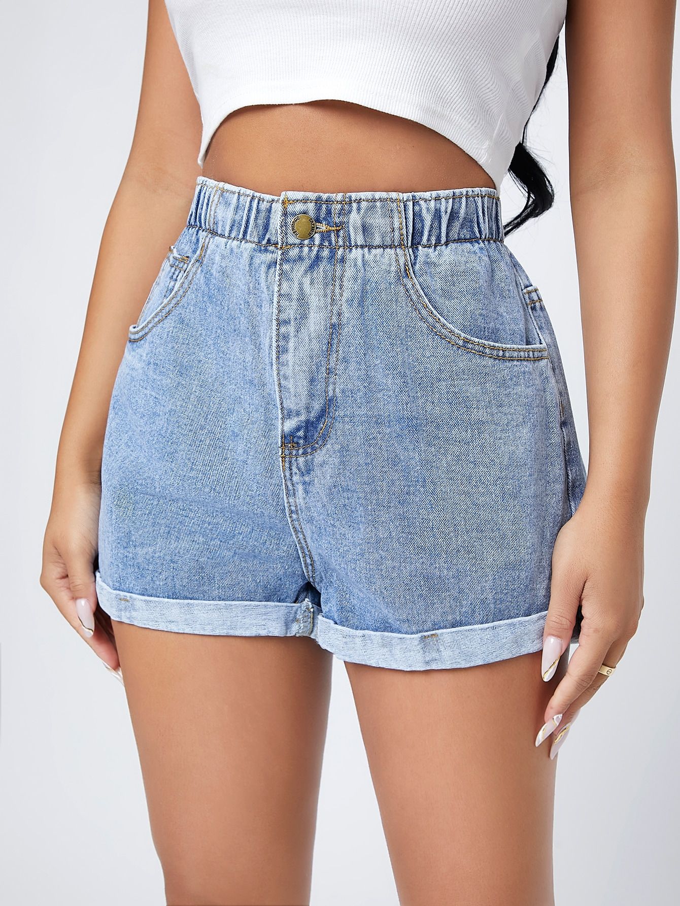 Top 15 High Waisted Jean Shorts Outfit Ideas for Women