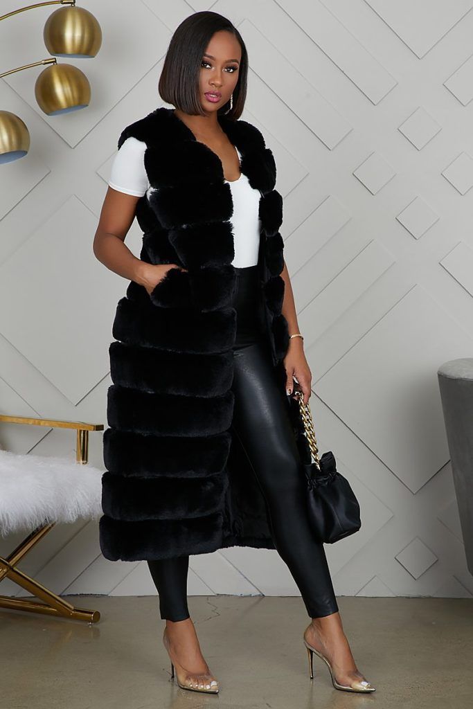 Top 13 Long Faux Fur Vest Outfit Ideas: Style Guide for Ladies