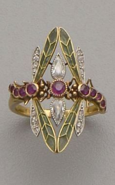 Antique rings adorned by women