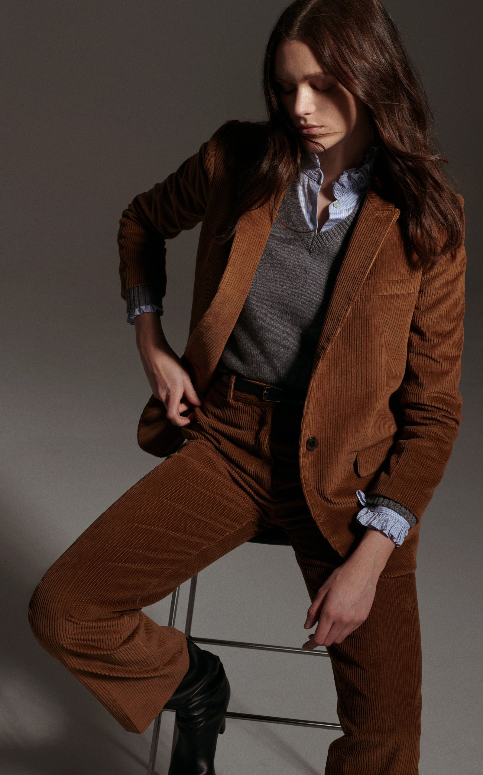 How to Style Corduroy Blazer: 15 Attractive Outfit Ideas for Ladies