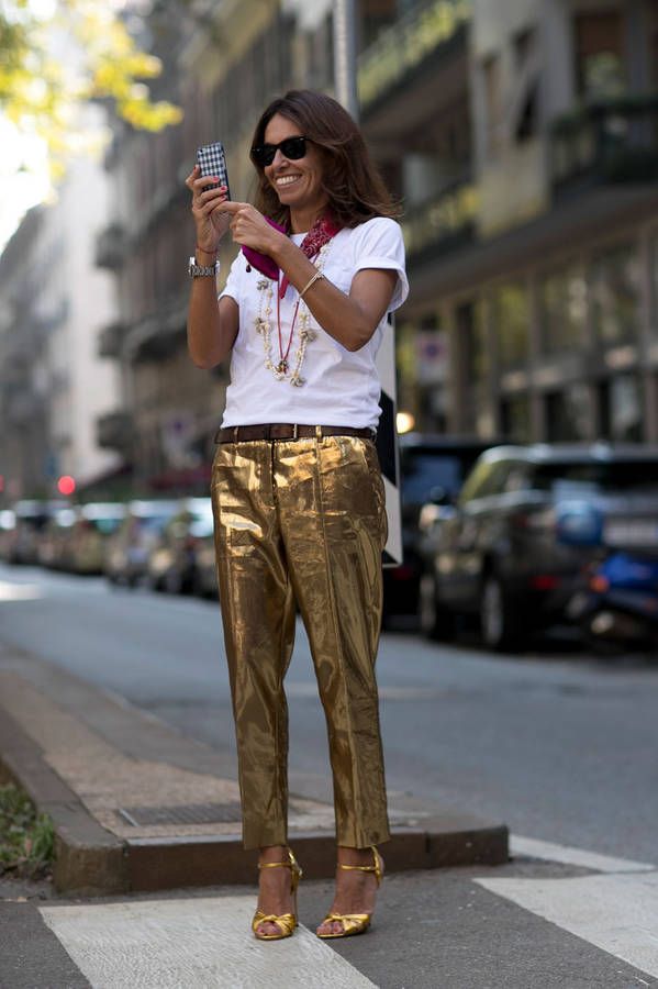 How to Style Gold Pants: Best 13 Amazing Outfit Ideas for Women