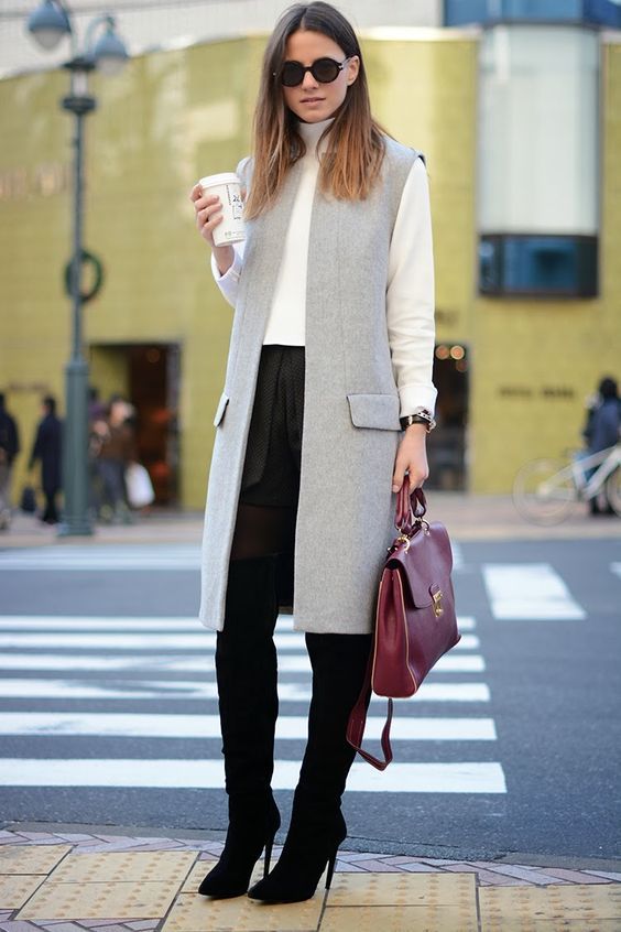 Excellent pairing ideas with long vest