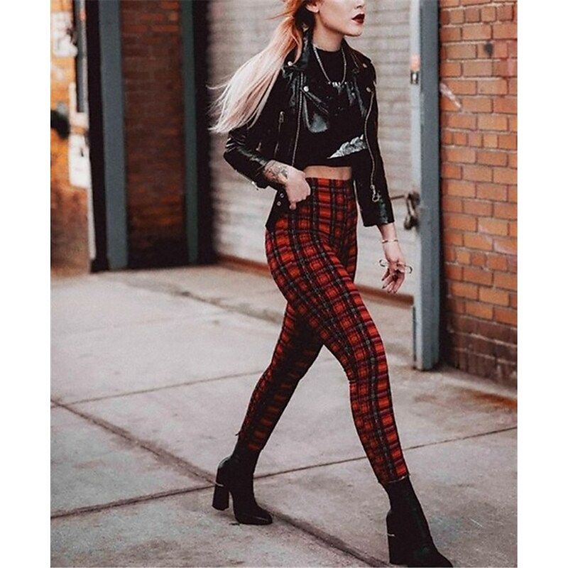 How to Wear Plaid Skinny Pants: Best 15 Stylish Outfit Ideas for Women