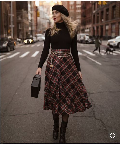 How to Style Plaid Wool Skirt: Top 13 Cozy Outfit Ideas for Women