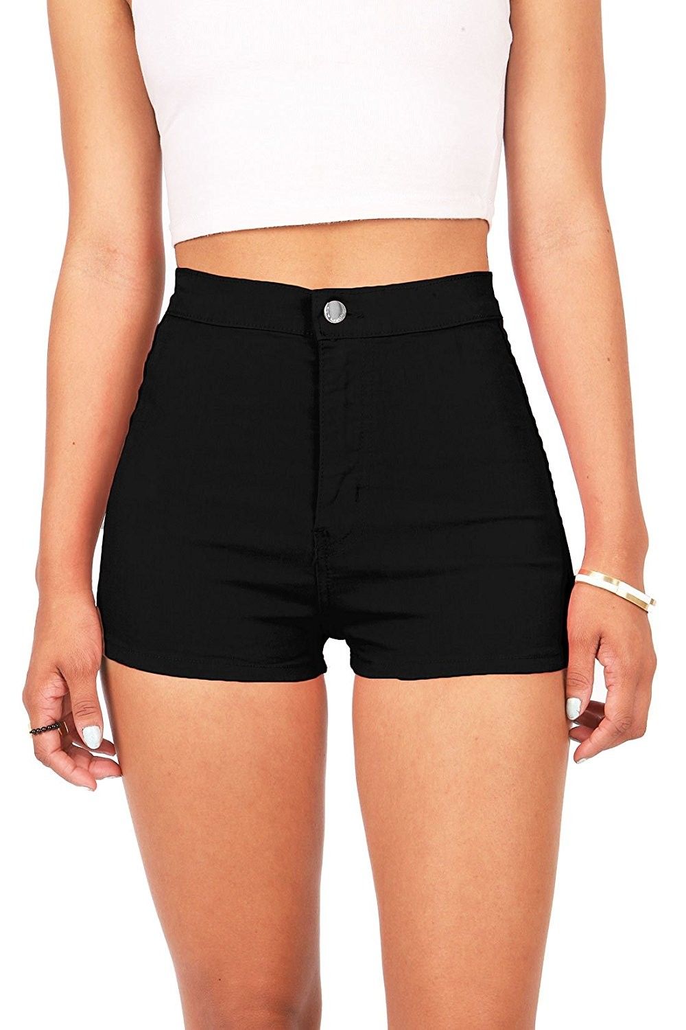 How to Wear Black High Waisted Shorts: Best 15 Stylish Outfit Ideas for Ladies
