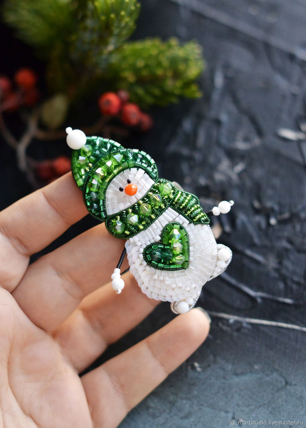 Embellish home and outfits by attaching Christmas brooches