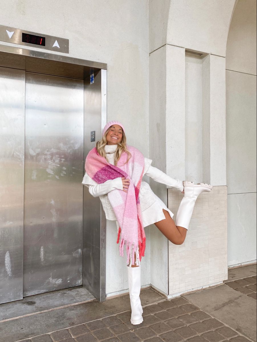 How to Style Pink Scarf: Best 13 Ladylike & Lovely Outfit Ideas for Ladies