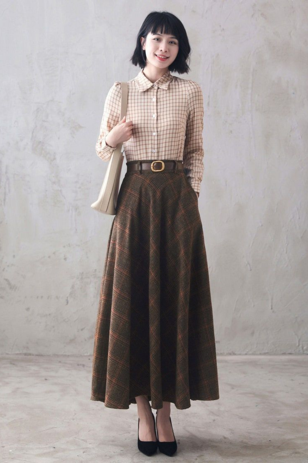 How to Style Plaid Wool Skirt: Top 13 Cozy Outfit Ideas for Women