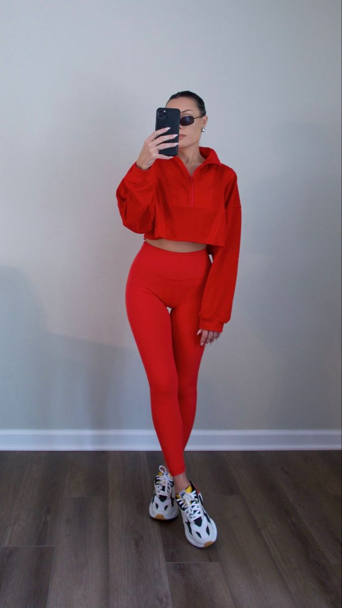 How to Wear Red Workout Leggings: Best 13 Eye Catching Outfits for Ladies