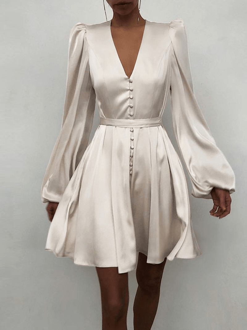 How to Style Long Sleeve V Neck Dress: Best 13 Breezy Outfit Ideas for Ladies