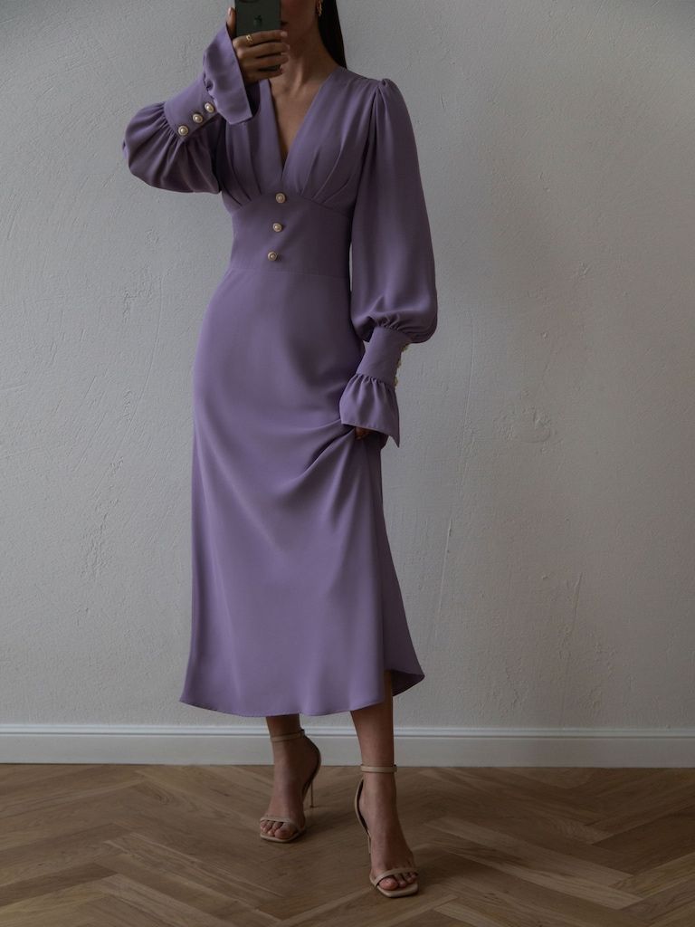 Top 15 Purple Midi Dress Outfit Ideas for Women: Style Guide