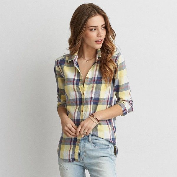 How to Style Yellow Plaid Shirt: Top 13 Cheerful & Boyish Outfits for Women
