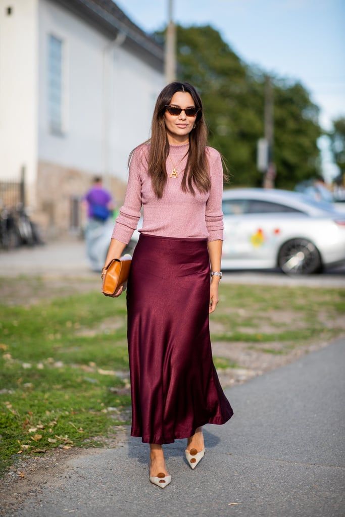 How to Style Burgundy Skirt: 15 Beautiful & Deep Outfit Ideas