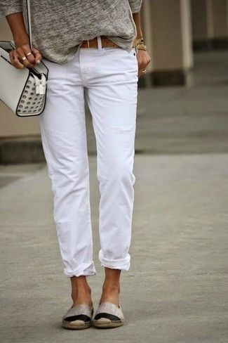 How to Wear White Boyfriend Jeans: 15 Refreshing & Stylish Outfits for Women