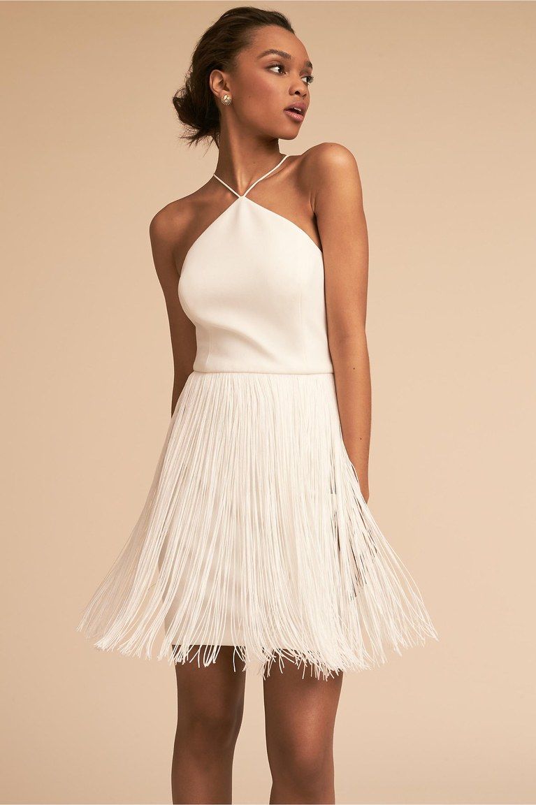 Make your look elegant with white party dress