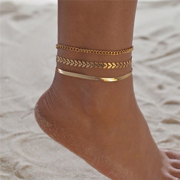 Choose perfect design of gold ankle bracelets