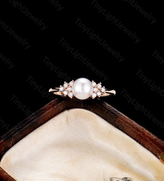 Express love to your partners pearl engagement rings