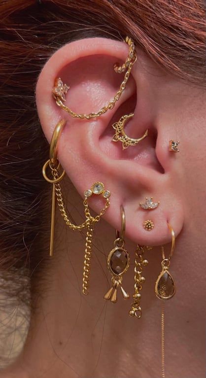 Go stylish and bold with piercing earrings to express unique identity