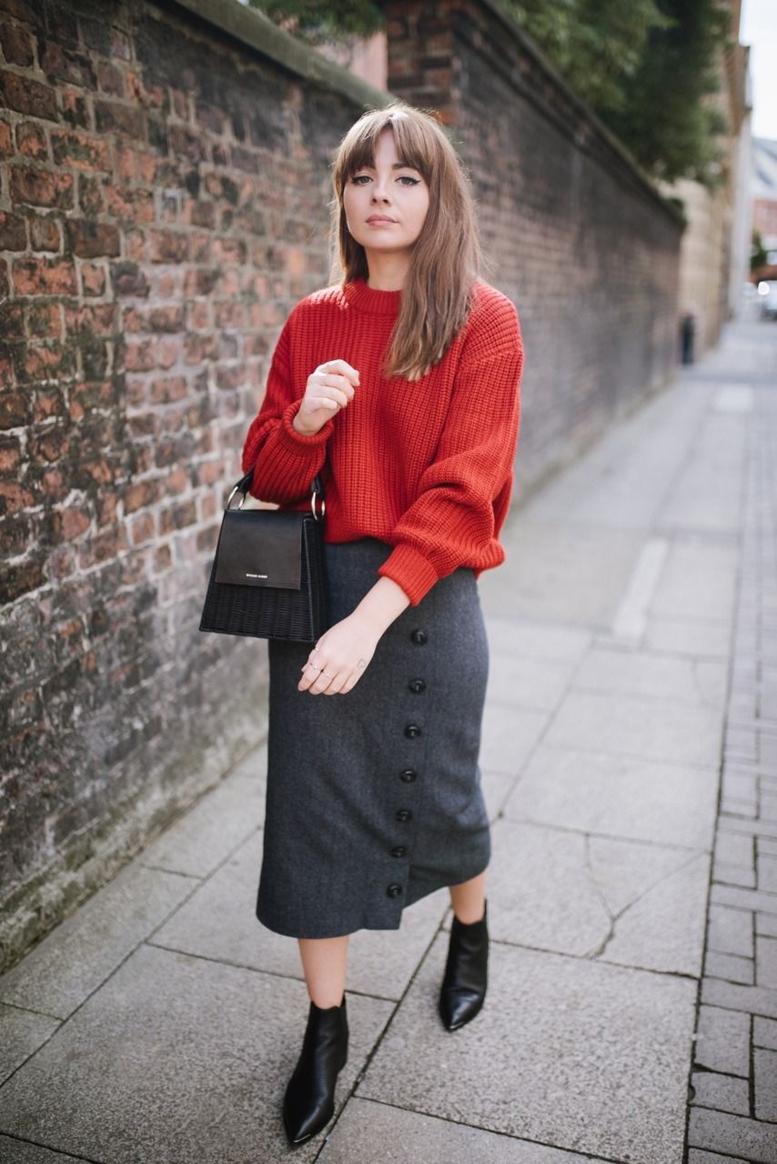 Make your style by adding red jumper to your outfits