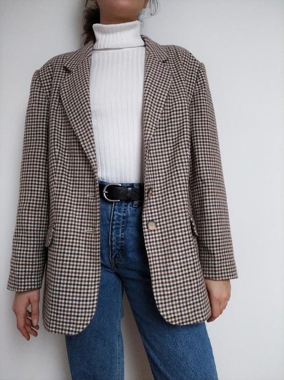 15 Stylish & Unisex Check Blazer Outfit Ideas for Women