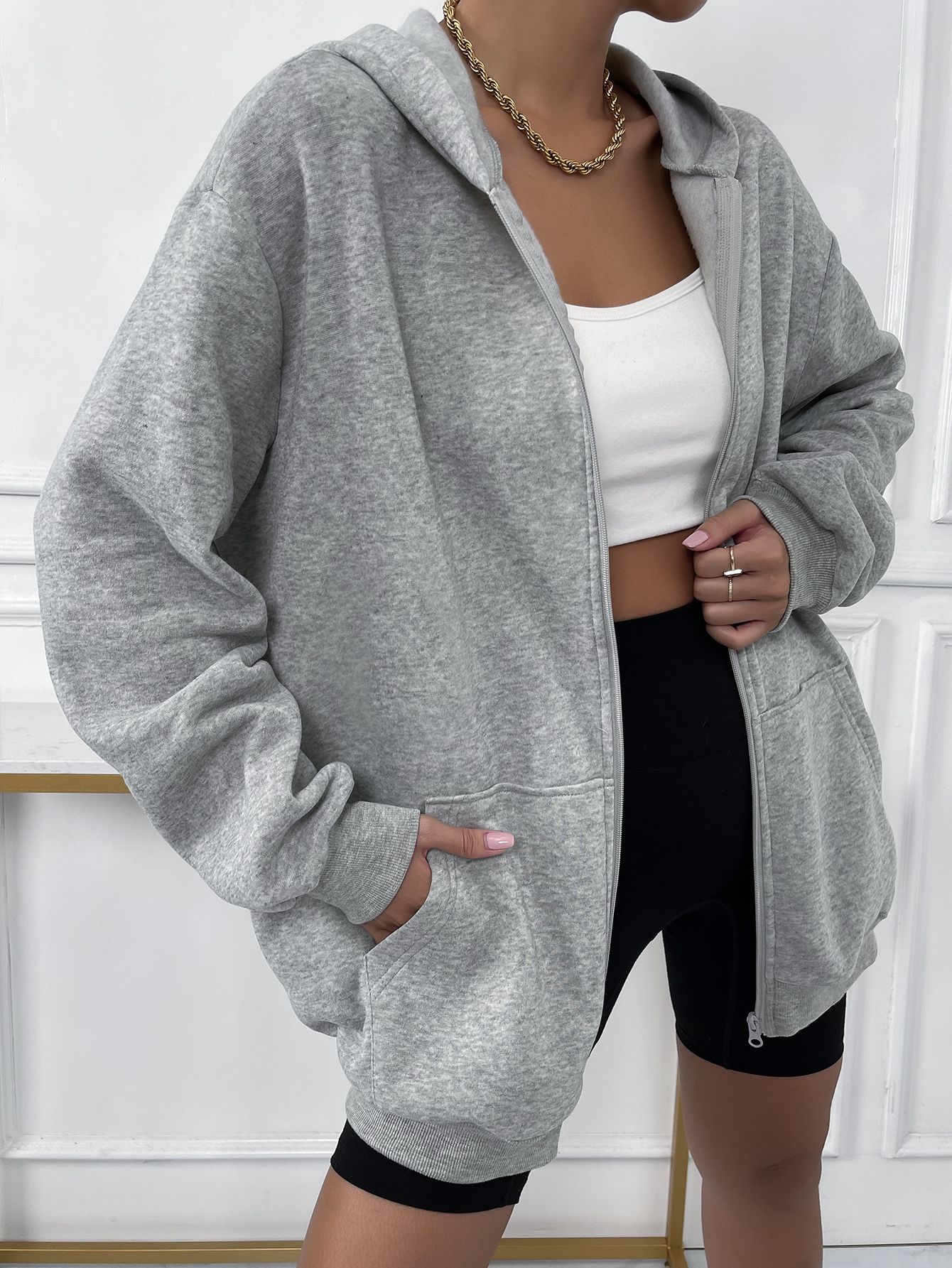 How to Style Grey Hoodie: Top 15 Casual Outfit Ideas for Women