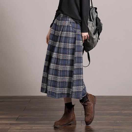 Styling a Blue Plaid Skirt for Every
Occasion