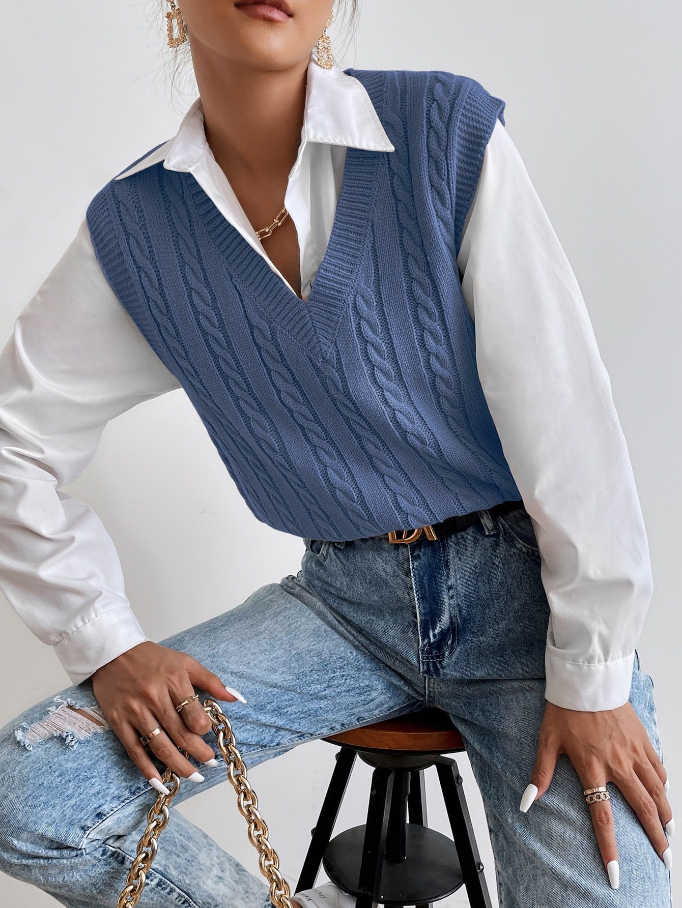 The Rise of the Blue Vest: A
Trendsetter’s Must-Have Fashion Item