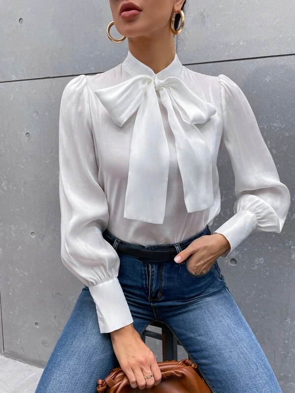 How to Wear Bow Tie Blouse: Top 15 Breezy & Lovely Outfit Ideas for Women