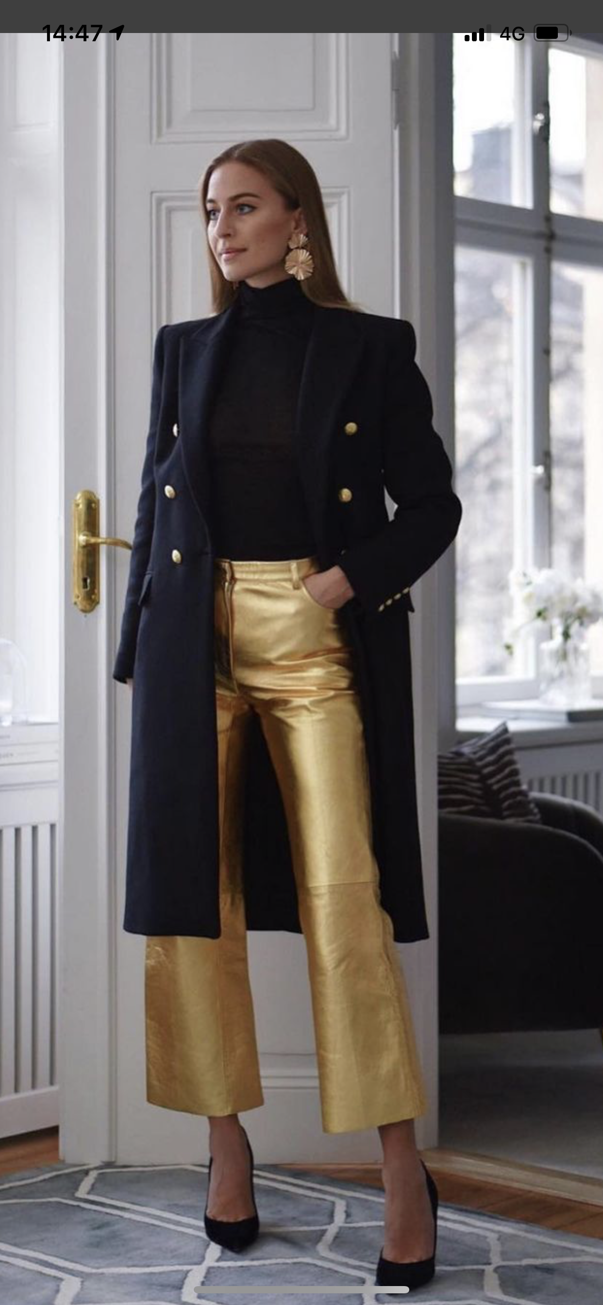 All that Glitters: The Rise of Gold Pants
in Fashion
