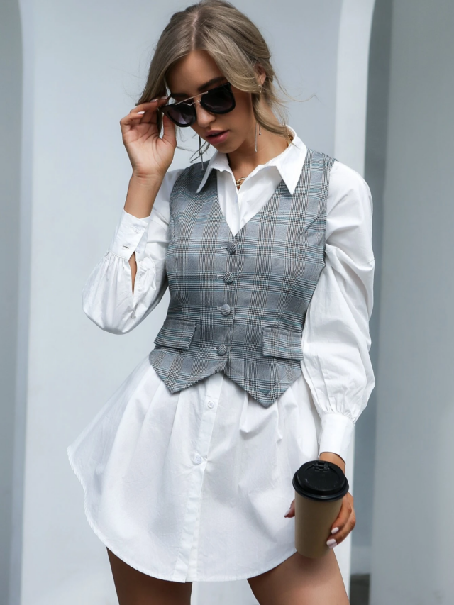 How to Style Grey Vest: 15 Cozy & Artistic Outfit Ideas for Ladies