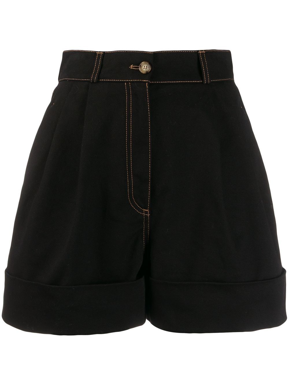 Comfortable yet stylish high waisted black shorts