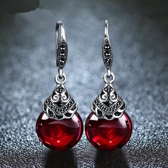 Beautiful and elegant marcasite earrings
