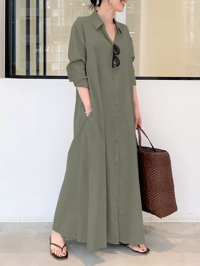 How to Wear Maxi Shirt Dress: Top 15 Breezy Outfit Ideas for Women