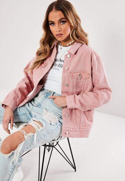 How to Style Pink Denim Jacket: 15 Stylish & Youthful Looks for Ladies