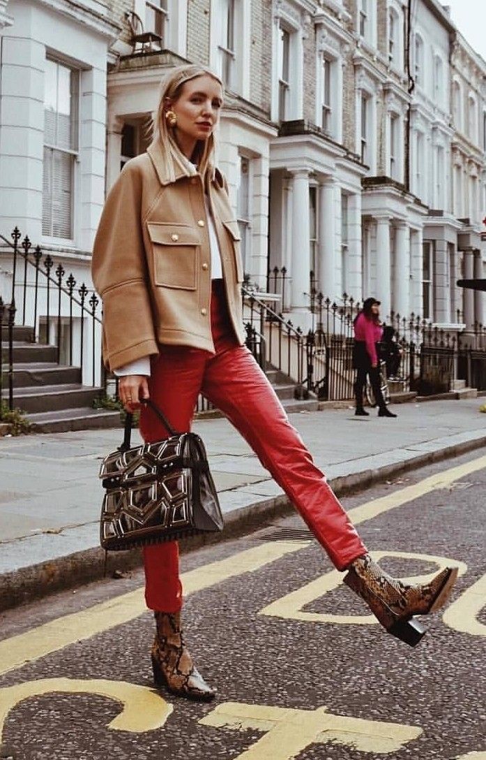 Rocking the Red: How to Style Red Leather
Pants with Confidence