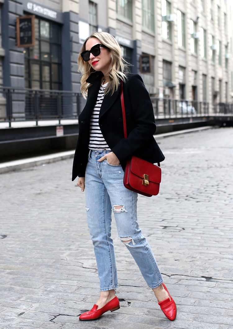 Styling Tips: How to Wear Red Loafers
with Any Outfit